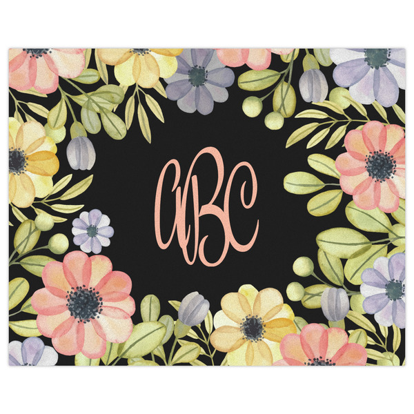 Boho Floral Indoor / Outdoor Rug - 8'x10' - Front Flat