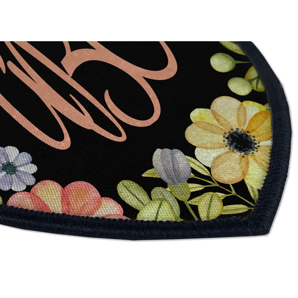 Boho Floral Iron on Shield 3 Detail