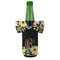 Boho Floral Jersey Bottle Cooler - FRONT (on bottle)