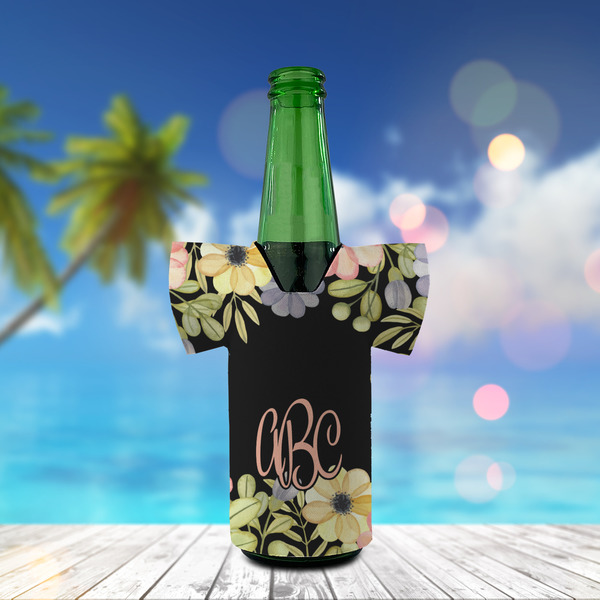 Boho Floral Jersey Bottle Cooler - LIFESTYLE