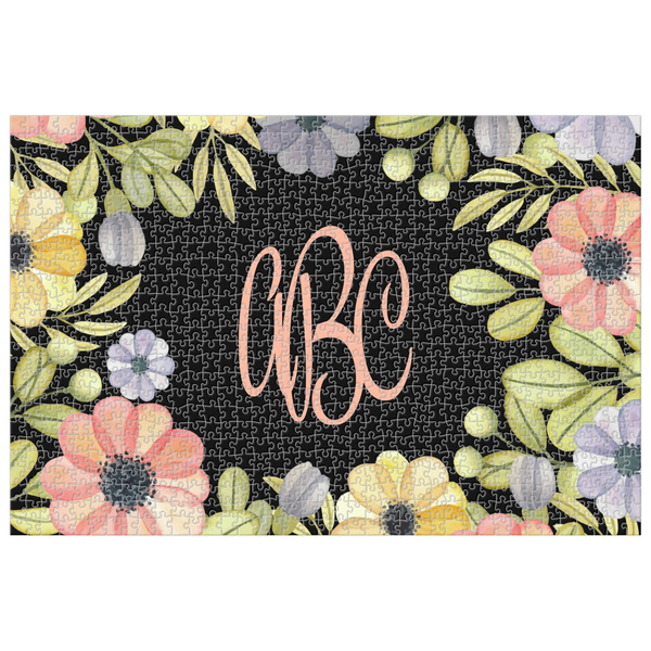 Custom Boho Floral Jigsaw Puzzle - 1000-piece (Personalized)