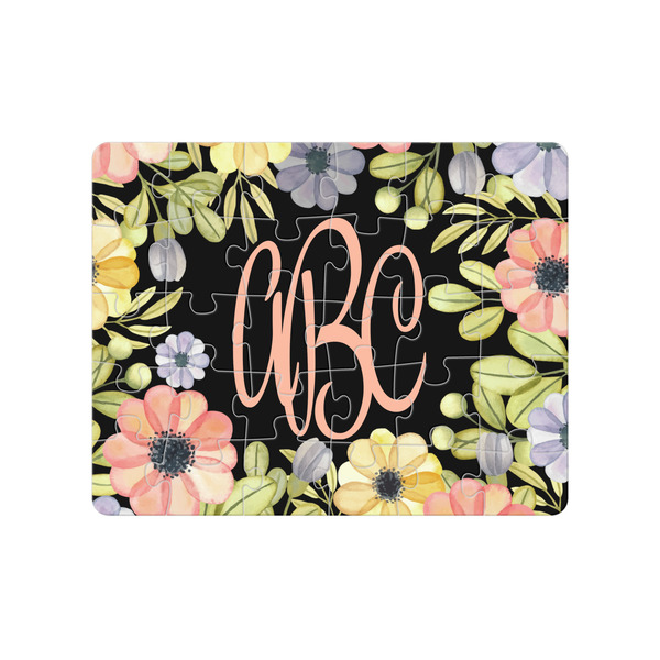 Custom Boho Floral 30 pc Jigsaw Puzzle (Personalized)