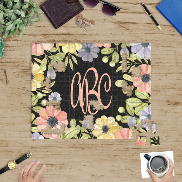 Boho Floral Jigsaw Puzzle 500 Piece - In Context