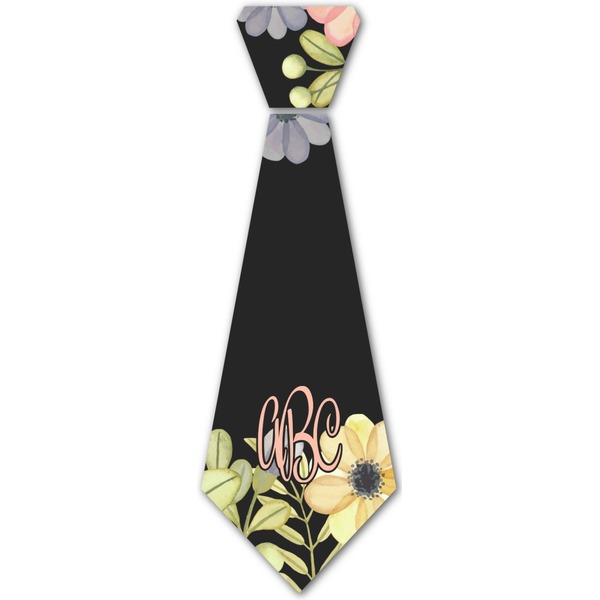 Custom Boho Floral Iron On Tie (Personalized)