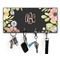 Boho Floral Key Hanger w/ 4 Hooks & Keys