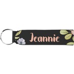 Boho Floral Neoprene Keychain Fob (Personalized)