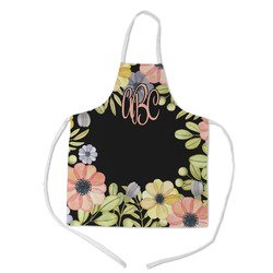 Boho Floral Kid's Apron w/ Monogram