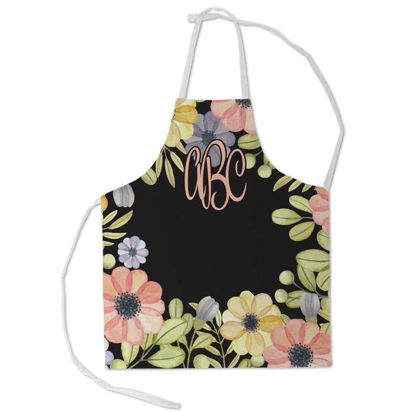 Custom Boho Floral Kid's Apron - Small (Personalized)