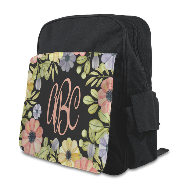 Custom Boho Floral Preschool Backpack (Personalized)
