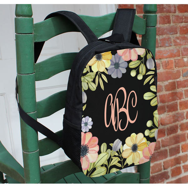 Boho Floral Kids Backpack - In Context