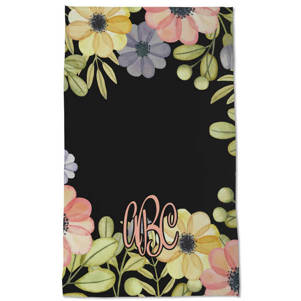 Boho Floral Kitchen Towel - Poly Cotton - Full Front