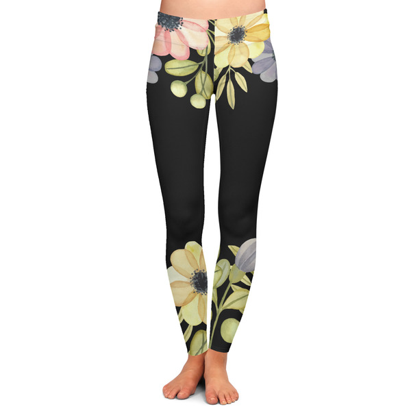 Custom Boho Floral Ladies Leggings - Medium