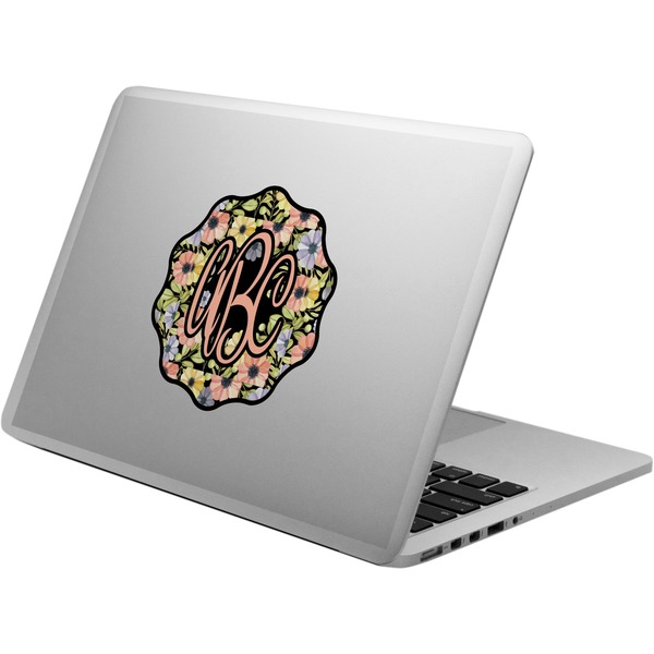 Custom Boho Floral Laptop Decal (Personalized)