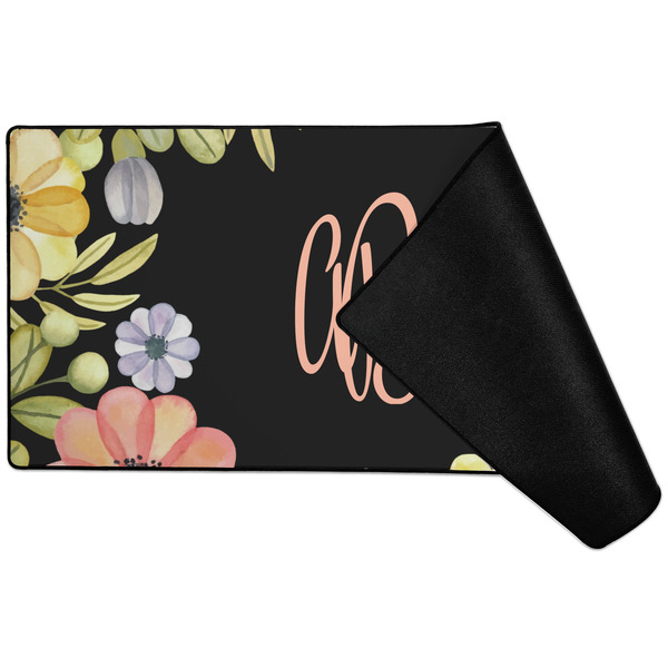 Boho Floral Large Gaming Mats - FRONT W/ FOLD