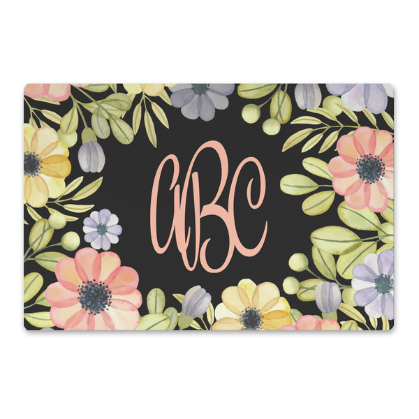 Custom Boho Floral Large Rectangle Car Magnet (Personalized)