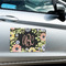 Boho Floral Large Rectangle Car Magnets- In Context
