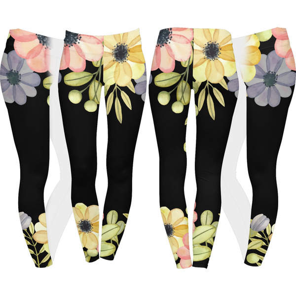 Boho Floral Leggings Turn Around - Apvl