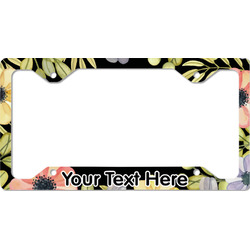 Boho Floral License Plate Frame - Style C (Personalized)