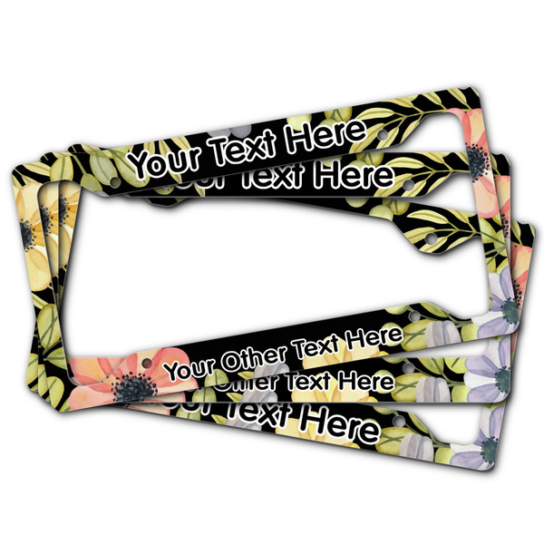 Boho Floral License Plate Frames - (PARENT MAIN)