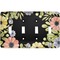 Boho Floral Light Switch Cover (4 Toggle Plate)
