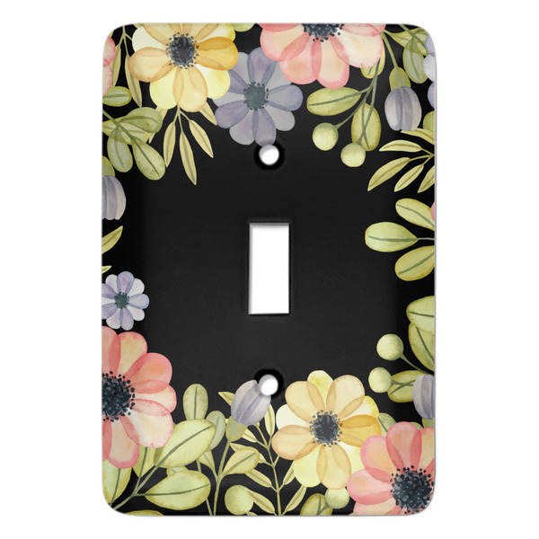 Custom Boho Floral Light Switch Cover