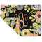 Boho Floral Linen Placemat - Folded Corner (double side)