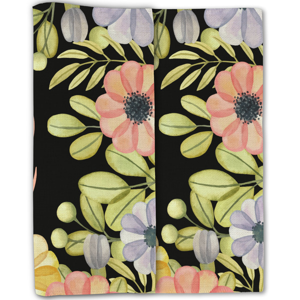 Boho Floral Linen Placemat - Folded Half (double sided)