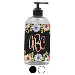 Boho Floral Plastic Soap / Lotion Dispenser (Personalized)