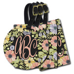 Boho Floral Plastic Luggage Tag (Personalized)