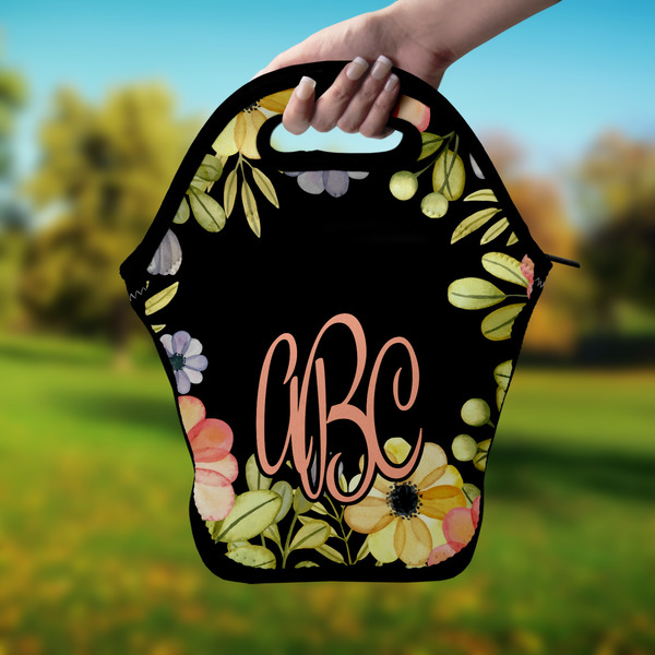 Boho Floral Lunch Bag - Hand