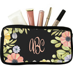 Boho Floral Makeup / Cosmetic Bag - Small (Personalized)