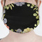 Boho Floral Mask - Pleated (new) Front View on Girl