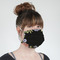 Boho Floral Mask - Quarter View on Girl