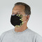 Boho Floral Mask - Quarter View on Guy