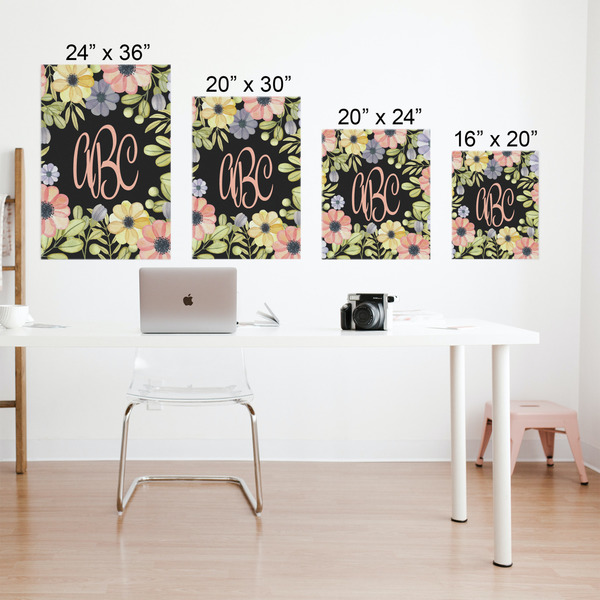 Boho Floral Matte Poster - Sizes