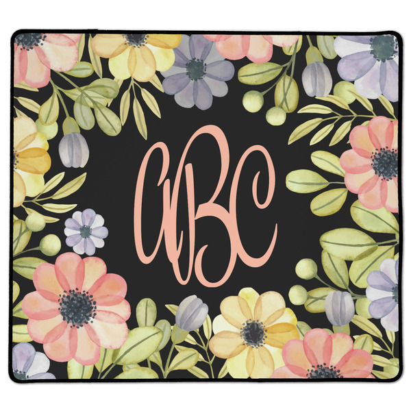 Custom Boho Floral XL Gaming Mouse Pad - 18" x 16" (Personalized)