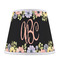 Boho Floral Poly Film Empire Lampshade - Front View