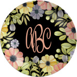 Boho Floral Melamine Salad Plate - 8" (Personalized)