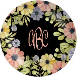 Boho Floral Melamine Plate - 10" (Personalized)