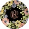 Boho Floral Melamine Plate (Personalized)