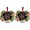 Boho Floral Metal Benilux Ornament - Front and Back (APPROVAL)