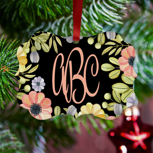 Boho Floral Metal Benilux Ornament - Lifestyle