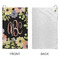 Boho Floral Microfiber Golf Towels - Small - APPROVAL