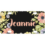 Boho Floral Mini/Bicycle License Plate (Personalized)