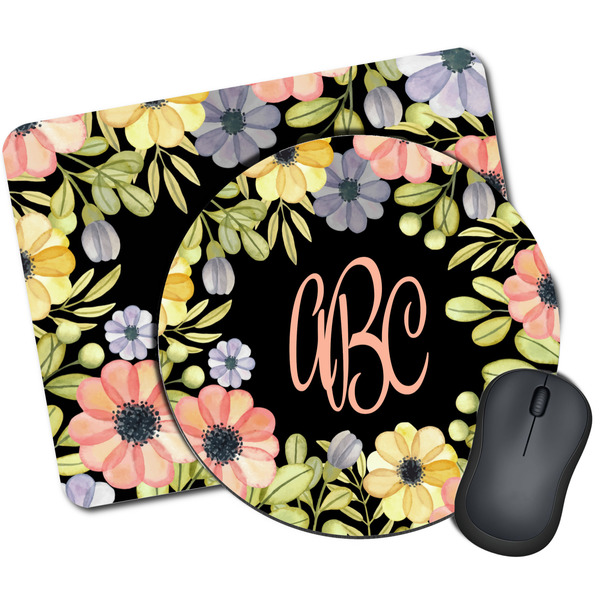 Custom Boho Floral Mouse Pad (Personalized)