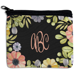Boho Floral Rectangular Coin Purse (Personalized)
