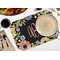 Boho Floral Octagon Placemat - Single front (LIFESTYLE) Flatlay