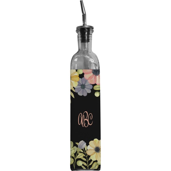 Custom Boho Floral Oil Dispenser Bottle (Personalized)