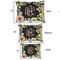 Boho Floral Outdoor Dog Beds - SIZE CHART