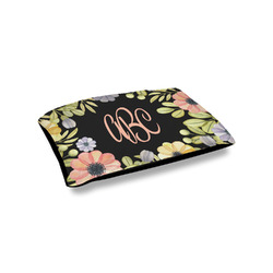 Boho Floral Outdoor Dog Bed - Small (Personalized)